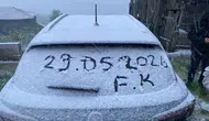 Kastamonu'da mevsim şaşırtan kar yağışı