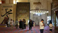 Edirne’nin tarihi camisinde Kâbe emanetlerine büyük ilgi