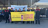 Jandarma pazarda kadınlara hayat kurtaran uygulamayı anlattı