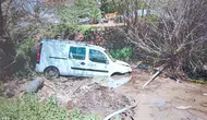 Malatya’da trafik kazası Hafif ticari araç kanala uçtu