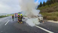 Balıkesir otoyolunda otomobil dehşeti