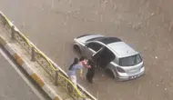 Edirne’de aniden bastıran dolu ve sağanak hayatı felç etti