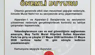 Muş’ta kritik baraj tahliyesi Tarihi köprü ve park ziyarete kapatıldı
