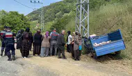 Zonguldak'ta tarım aracı devrildi 5 kişi yaralandı