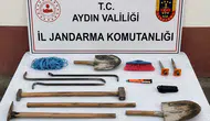 Magnesia Antik Kenti'nde definecilik yapan üç kişi suçüstü yakalandı