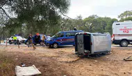 Manavgat'ta hatalı sollama kazaya neden oldu