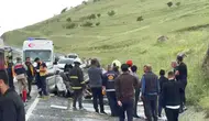 Elazığ kara yolunda kontrolden çıkan otomobil takla attı