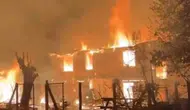 Karabük’te köy yangını iki aileyi evsiz bıraktı