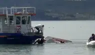 Hazar Gölü’nde deniz bisikleti kazası ucuz atlatıldı