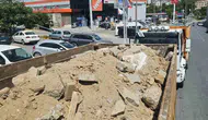 Kuşadası’nda hafriyat kamyonlarına sıkı denetim cezası