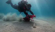 Orduzu Göleti dibinden çıkanlar şaşkınlık yarattı
