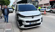 Edirne’de zincirleme kaza Panelvan park halindeki araçları birbirine kattı