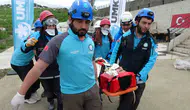 Trabzon’da gerçeği aratmayan deprem kurtarma operasyonu