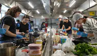 Kastamonulu gençler mutfakta ter döktü