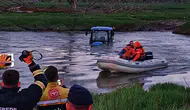 Bolu’da dere sularına kapılan traktör sürücüsü son anda kurtarıldı
