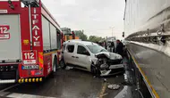 Sakarya’da yangına koşan itfaiye zincirleme kazaya karıştı