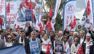 HAK-İŞ yöneticileri için Ankara’da İsrail protestosu