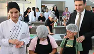Köşk'te minik öğrenciler meslek lisesi mutfağına girdi