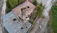 Eskişehir’de cami minaresine yıldırım düştü
