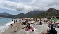 Fethiye sahillerinde bayram bereketi yaşanıyor