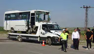Kilis yolunda zincirleme kaza 8 işçi yaralandı