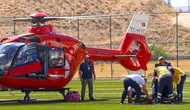 Malatya’da kritik müdahale için ambulans helikopter havalandı