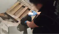Kars'ta narkotik köpeği Zeus iş yerindeki uyuşturucuyu yakaladı