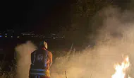 Hatay Kırıkhan’da bahçe yangını korkuttu