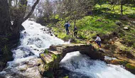 Bitlis’te karlar eridi Beyazsu Şelalesi coştu
