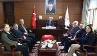 Zonguldak SGK çalışanları Sosyal Güvenlik Haftası için Valiyi ziyaret etti