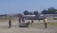 Gönen hayvan pazarında kontrolü kaybeden inek paniğe yol açtı