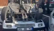 Akçakoca hastane kavşağında iki otomobil çarpıştı