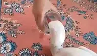 Kızılırmak kıyısında bulduğu yaralı leyleği hayata döndürdü
