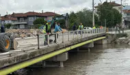 Tokat Turhal'da Yeşilırmak alarm veriyor