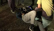 Adıyaman’da yoldaki çukur bir motosiklet sürücüsünü hastanelik etti