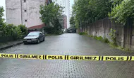 Hopa'da yamaçtan kopan dev kayalar sokağı trafiğe kapattı