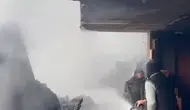 İkizdere’de gece vakti çıkan yangın iki evi kül etti