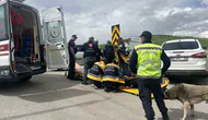 Sungurlu yolunda iki araç kavşakta birbirine girdi