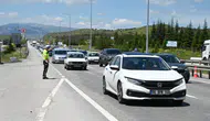 Kırıkkale yollarında bayram trafiği hareketliliği
