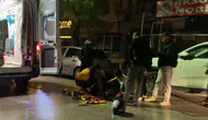 Burdur'da yağmurlu havada motosiklet kazası