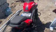 Alaplı kara yolunda motosikletli sürücüye arkadan çarptı