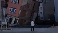 Erdek'te temel kazısı sırasında üç katlı bina yerle bir oldu