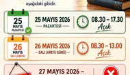 Sinop Kütüphanesi bayram mesaisini güncelledi