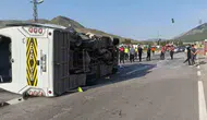 Mersin'de okul servisi kaza yaptı 17 kişi hastaneye kaldırıldı