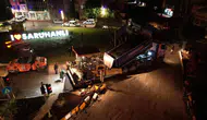 Saruhanlı’nın ana caddesinde asfalt mesaisi başladı
