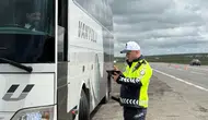 Kars yollarında bayram dönüşü denetimi