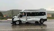 Ankara yolunda tır ve işçi servisi çarpıştı