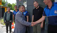 Düzce Belediyesi zabıta ekiplerinin bayram mesaisini yerinde denetledi