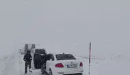 Palandöken geçidinde kış geri döndü
