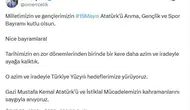 Ömer Çelikten 19 Mayıs mesajı